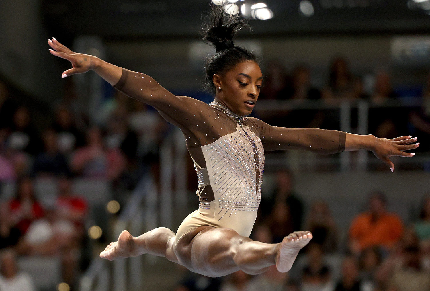 Simone Biles wins record ninth national championship and qualifies for Olympic trials