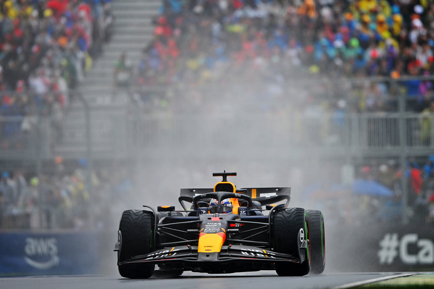 Max Verstappen wins a rainy and chaotic F1 race in Canada as rivals challenge Red Bull
