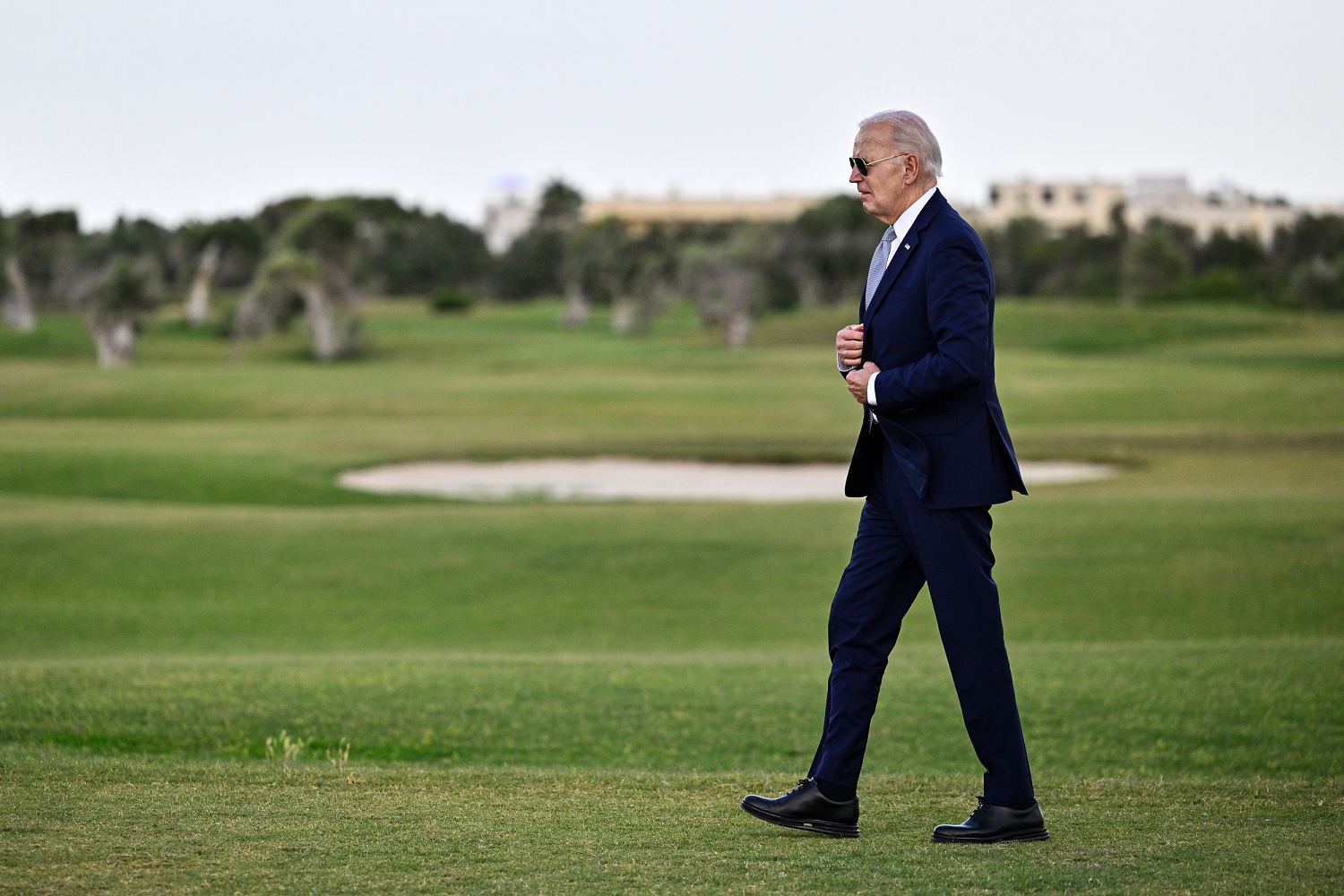 Right-wing media uses deceptive camera angle of Biden at G7 to falsely claim he was wandering