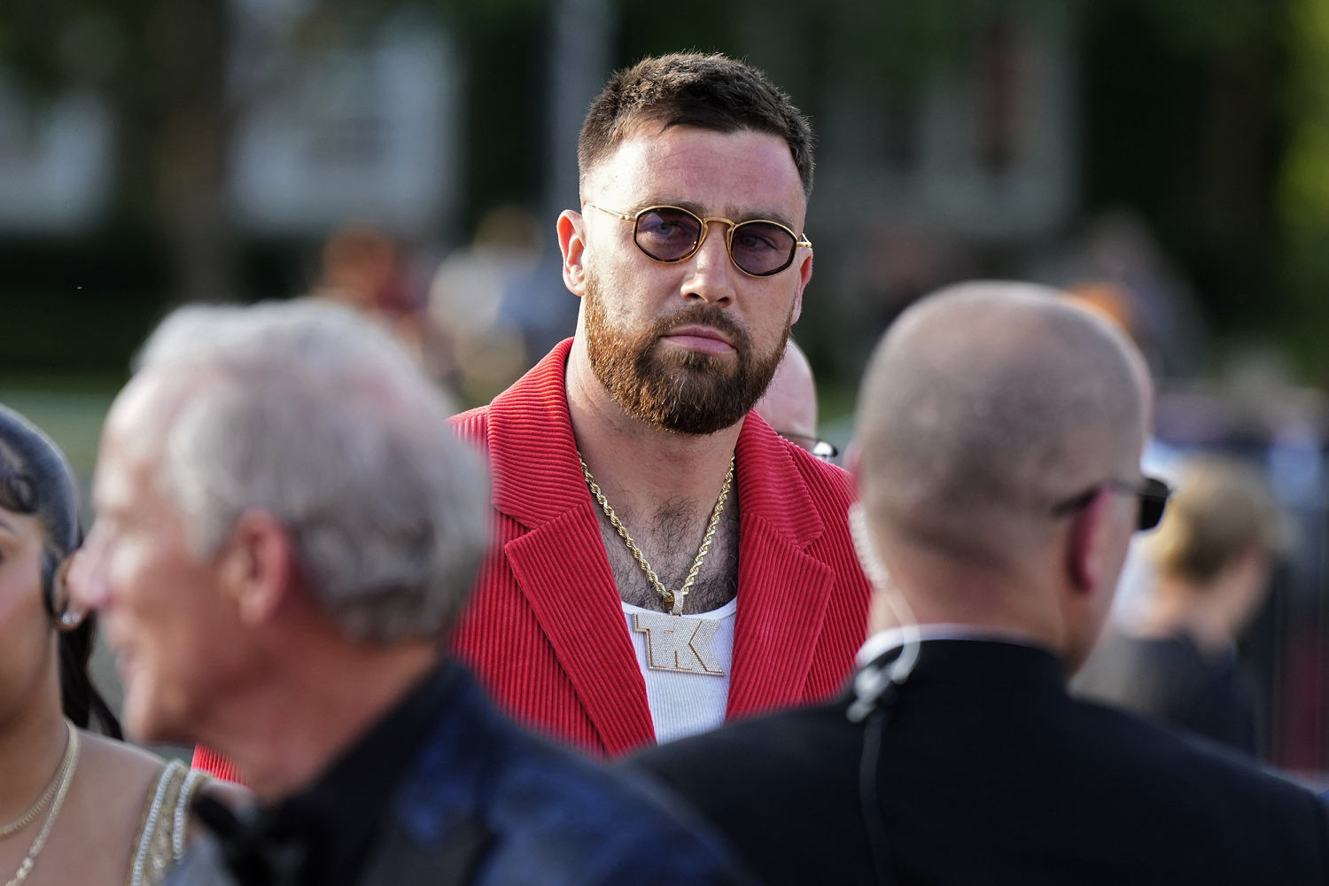 Travis Kelce responds to typo on Chiefs' $40,000 Super Bowl ring: 'Who cares?'