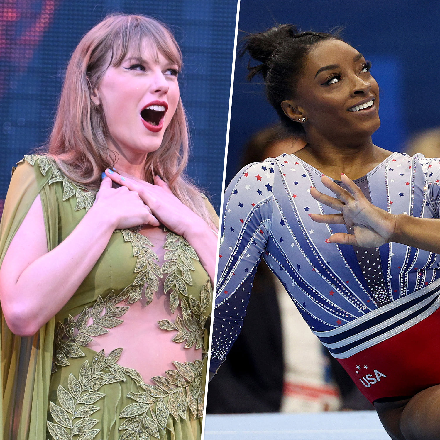 Taylor Swift reacts to Simone Biles' floor routine featuring her song: 'Watched this so many times'