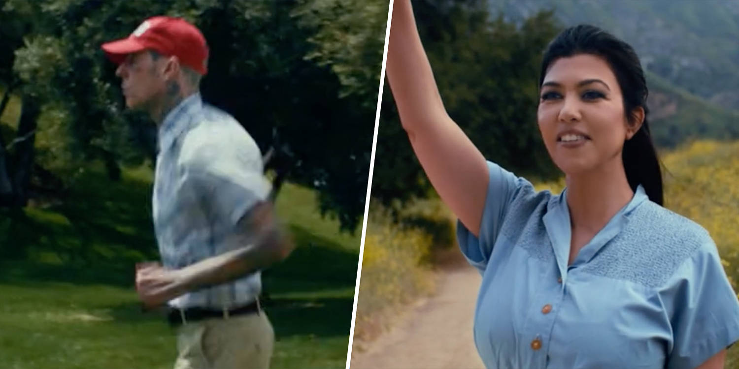 See Travis Barker as you never have as he and Kourtney Kardashian re-create ‘Forrest Gump’ scenes