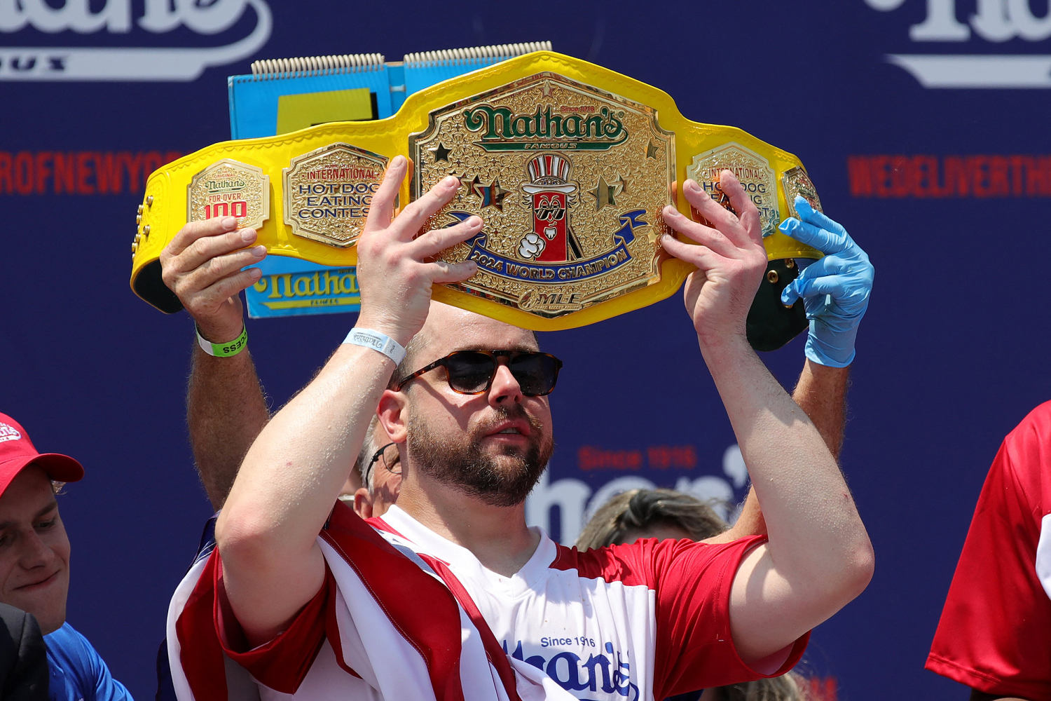 Patrick Bertoletti, Miki Sudo win Nathan’s hot dog eating contest as Joey Chestnut sits it out