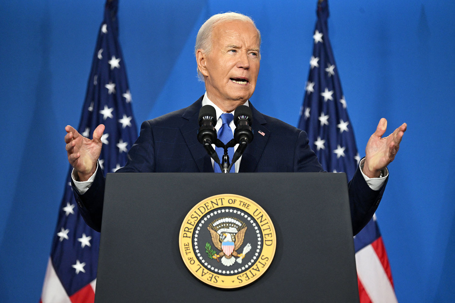 Biden expounds on policy while his party frets over his delivery