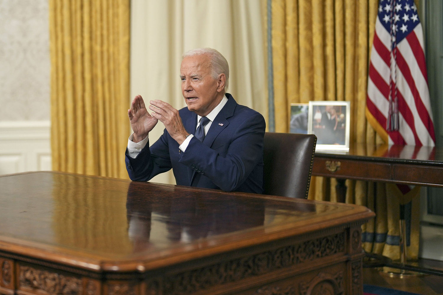 Biden, Warnock thread a needle, contextualize political violence 