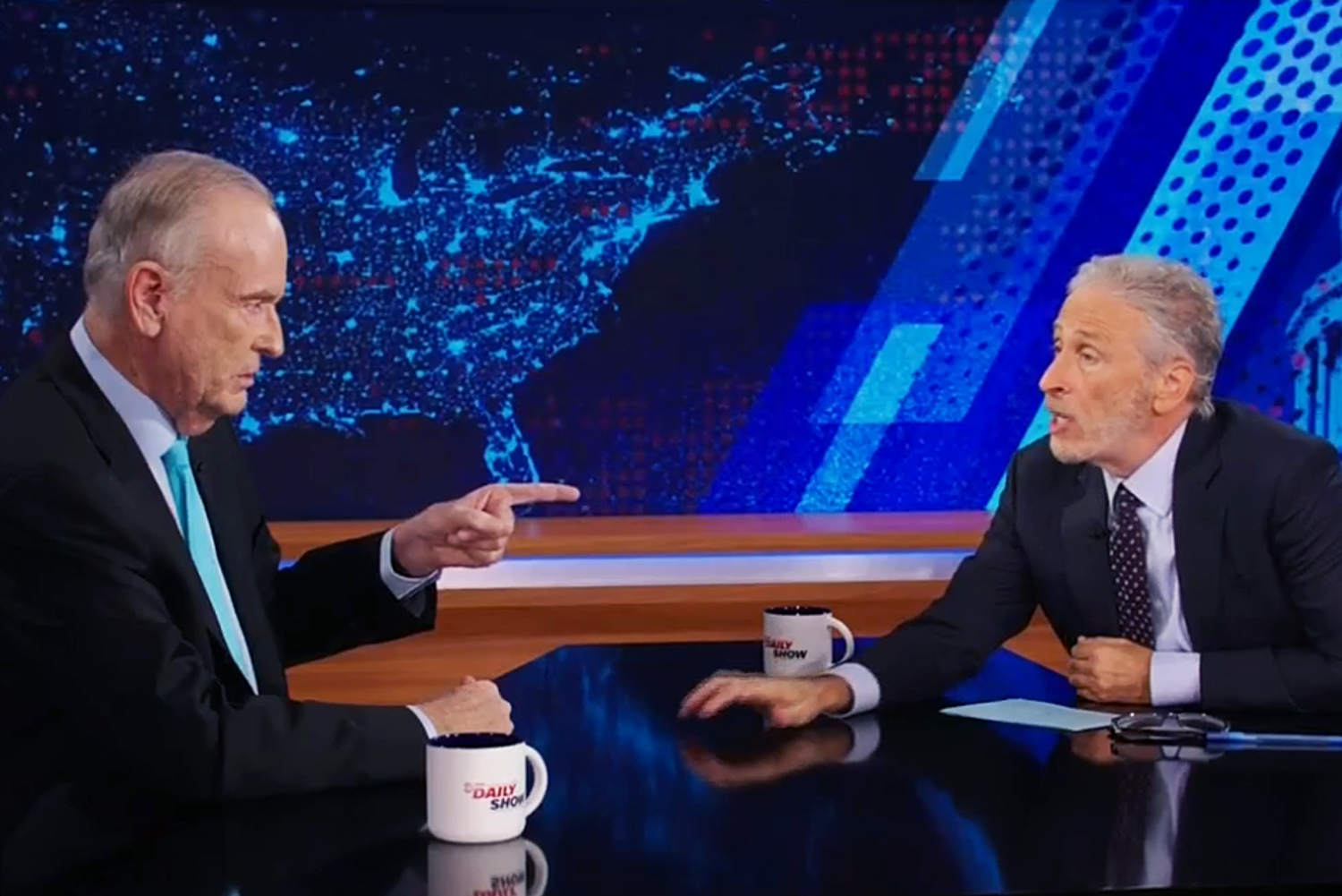 Bill O'Reilly returns to spar with Jon Stewart on 'The Daily Show' after a decade