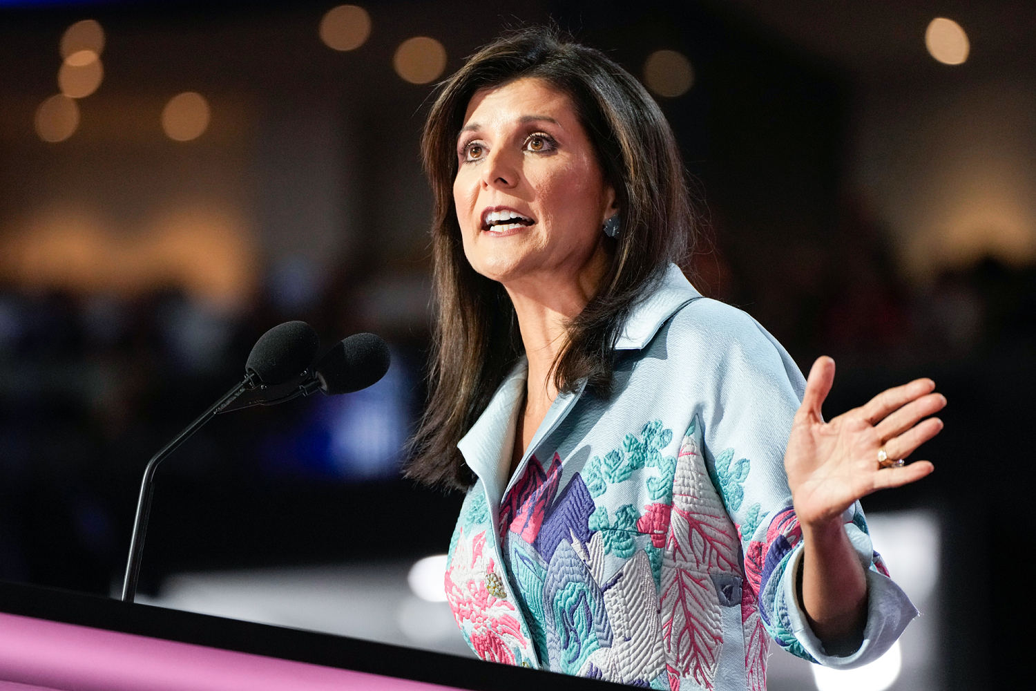 Nikki Haley takes a circuitous route to a pro-Trump convention speech