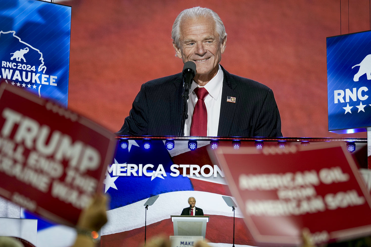 Out of prison, Peter Navarro receives hero’s welcome at RNC