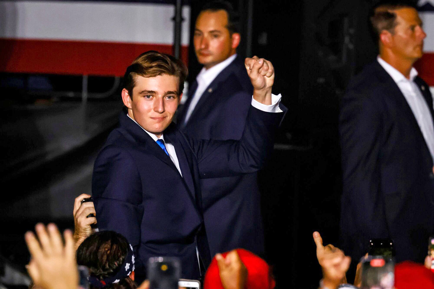Barron Trump, initially expected at the RNC, was nowhere to be seen