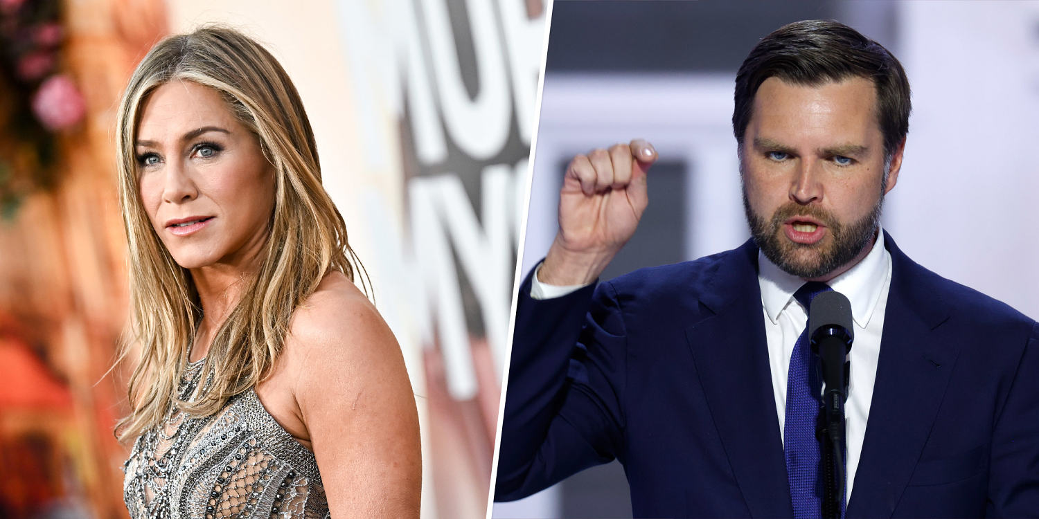 Jennifer Aniston condemns JD Vance’s ‘childless cat lady’ comments, 'prays' for his daughter