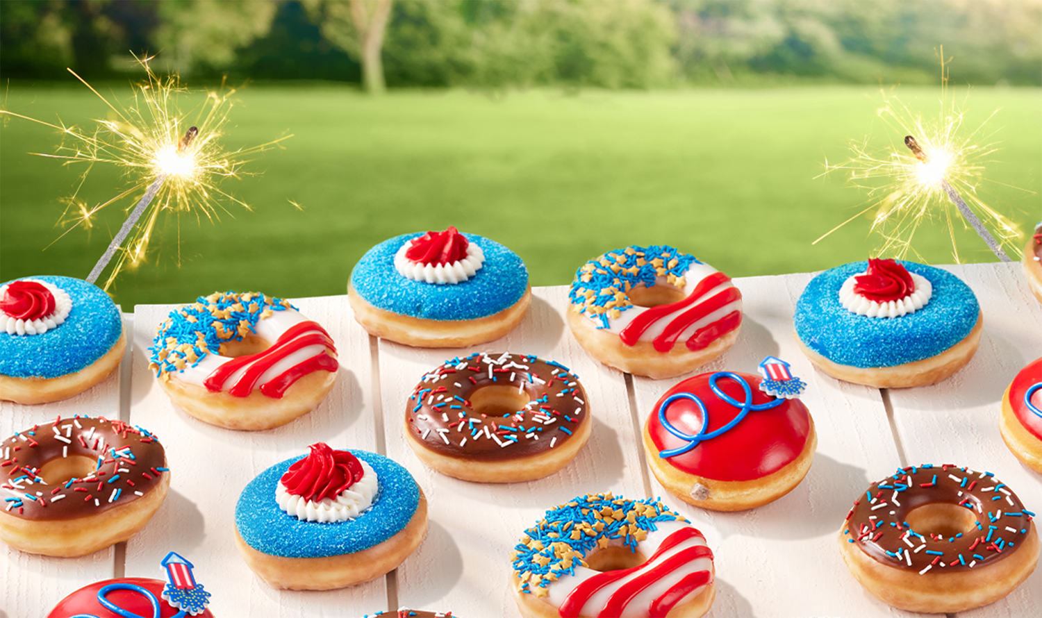 Krispy Kreme is giving away free doughnuts and iced coffee in July