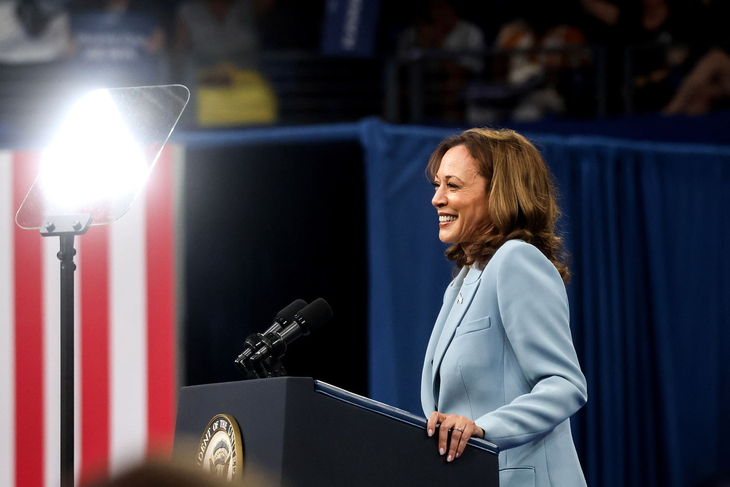 DNC chair says majority of delegates have voted to give Harris the Democratic nomination