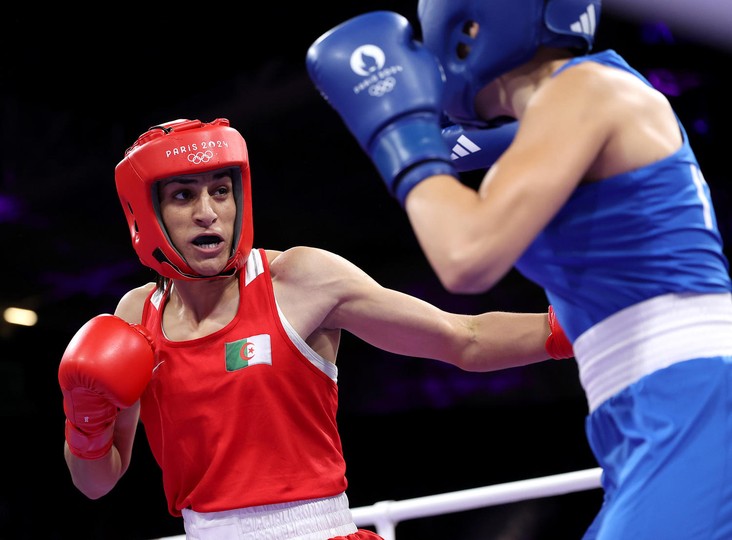 Boxer previously barred from women’s events wins fight after opponent quits in 46 seconds