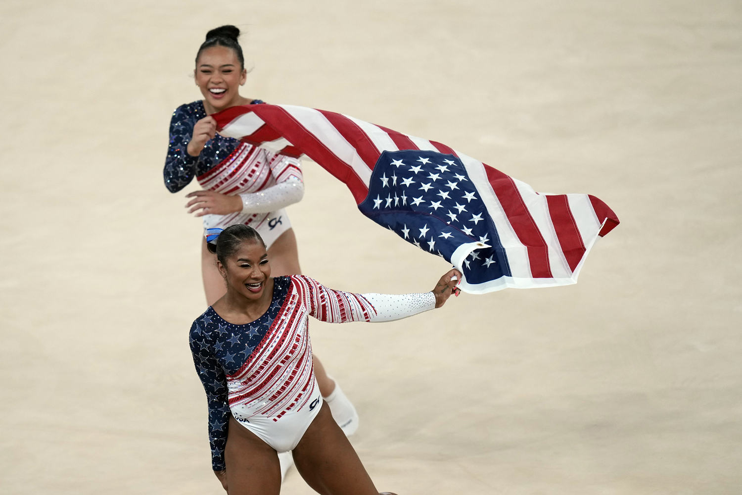 Suni Lee and Jordan Chiles talk about the joy in their Olympic encore
