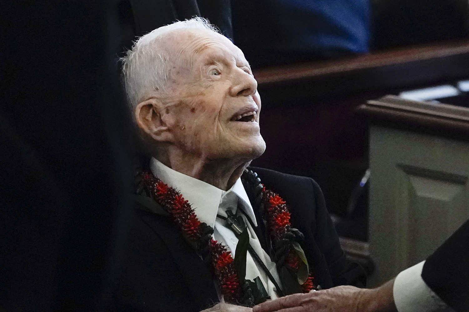 Jimmy Carter, 99, is holding out to vote for Kamala Harris, his grandson says