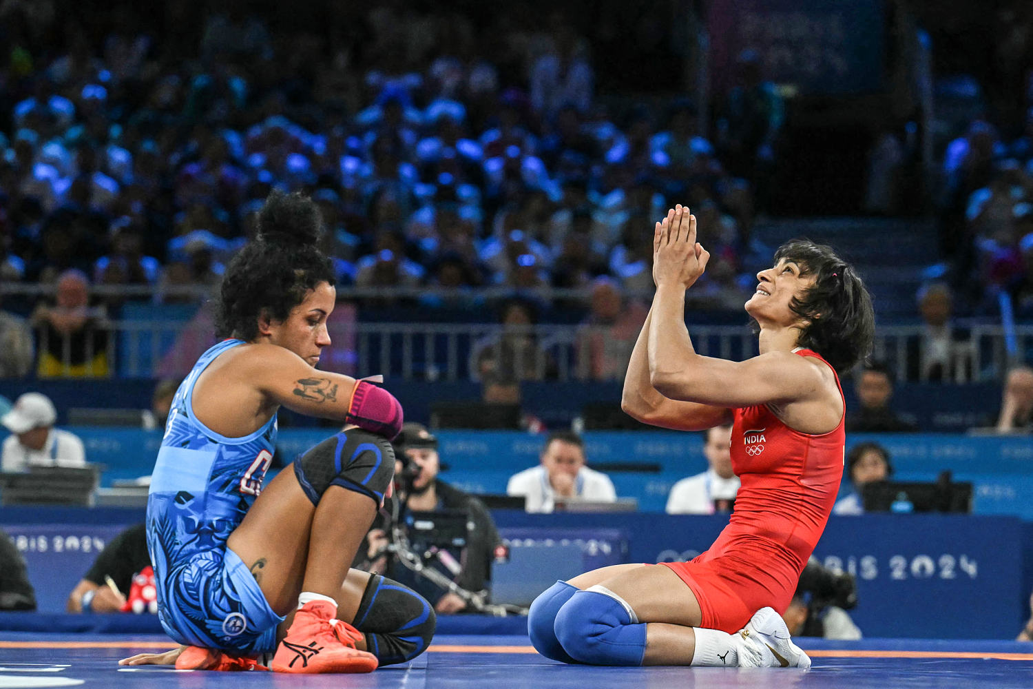 Indian female wrestler who fought against sexual harassment disqualified before gold-medal bout