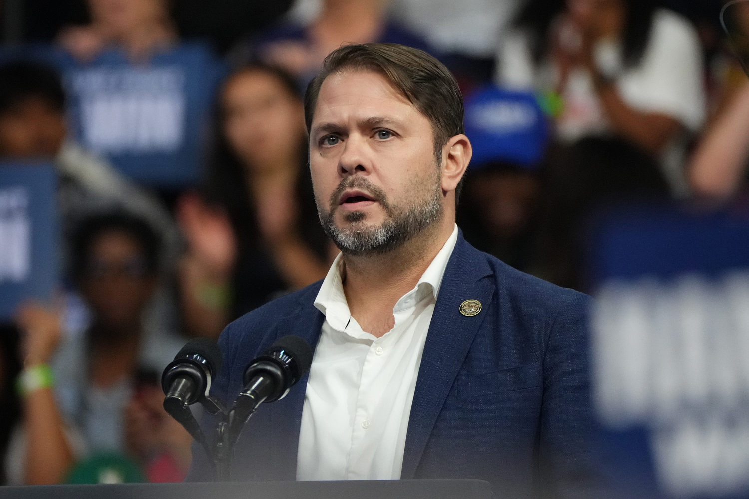 Democrat Ruben Gallego leans into border security in battleground Senate race