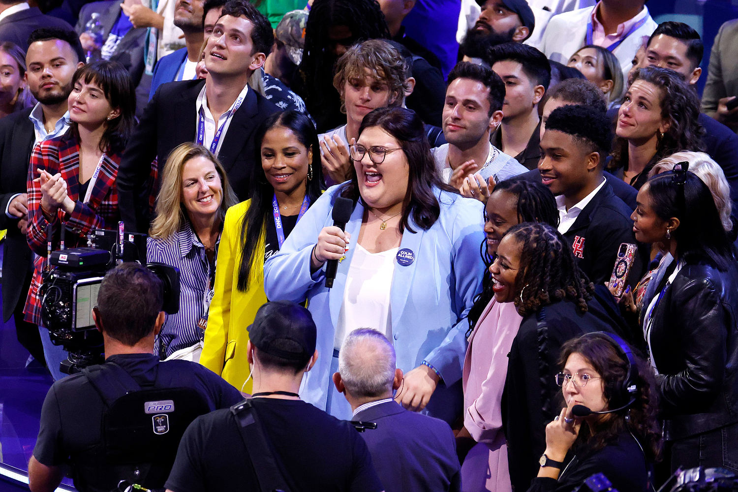 Creators thrive at Democratic convention alongside traditional media and Hollywood stars