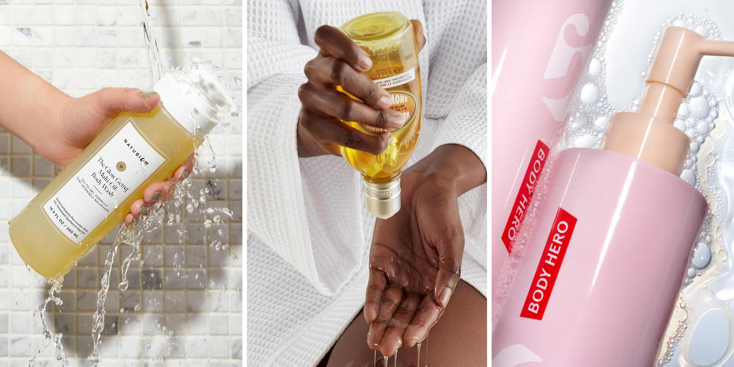 Avoid overdrying your skin with these shower oils