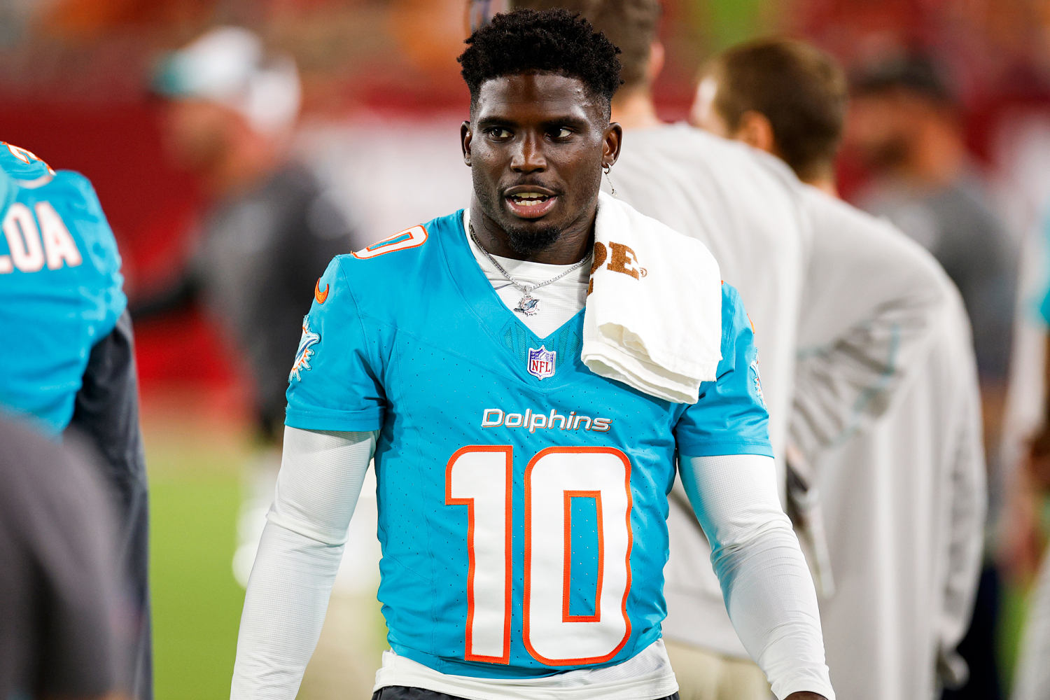 Dolphins star Tyreek Hill hasn't asked to be traded, GM says