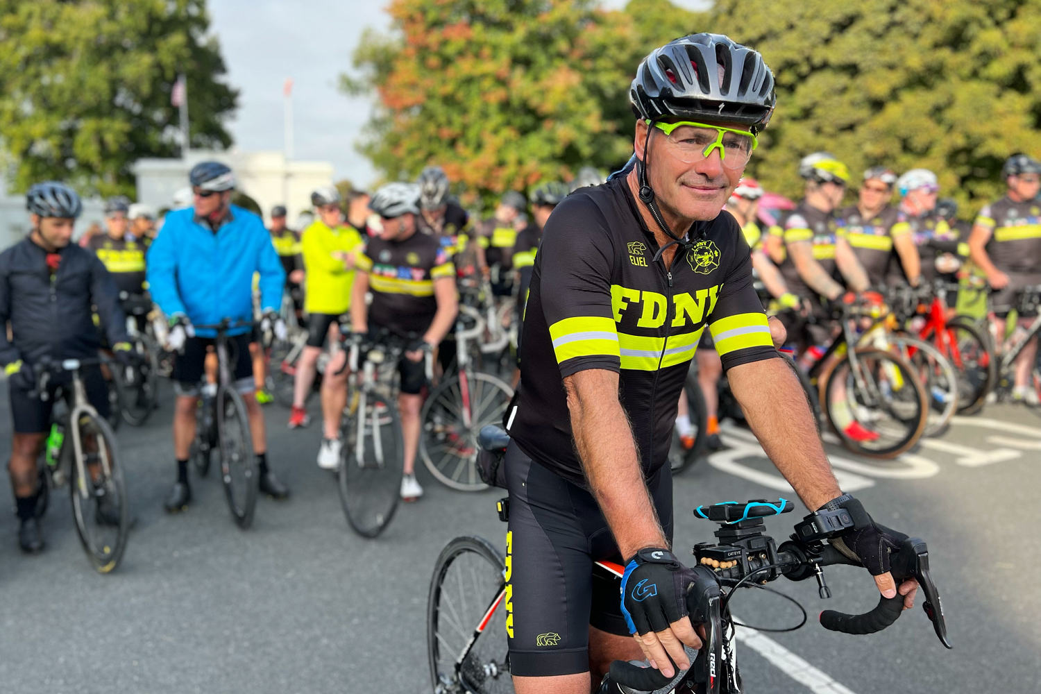 Firefighters honor compatriots killed in 9/11 terrorist attacks with grueling bike ride