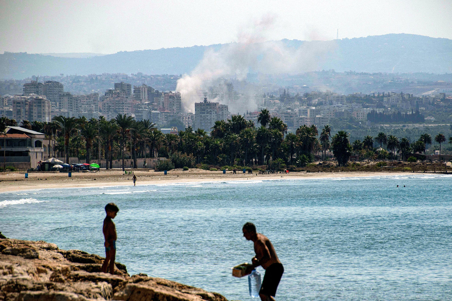 Israel intercepts first Hezbollah missile fired toward Tel Aviv, carries out 'extensive' strikes in Lebanon