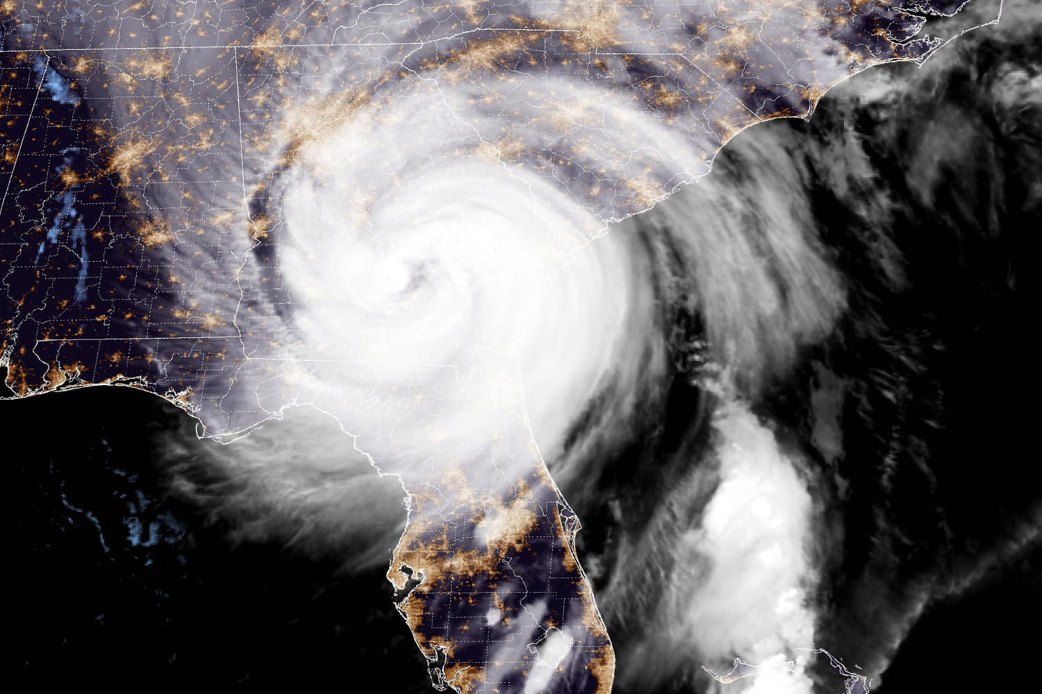 'Life-threatening' conditions as Helene churns over Georgia