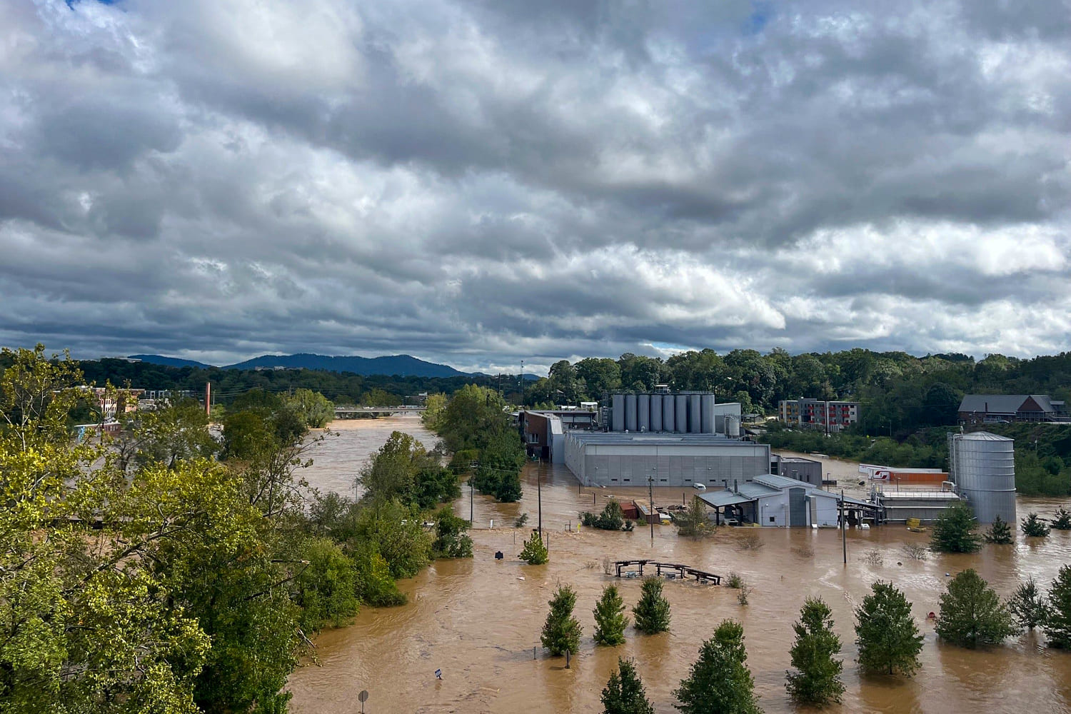 Historic North Carolina village underwater after devastating damage from Helene