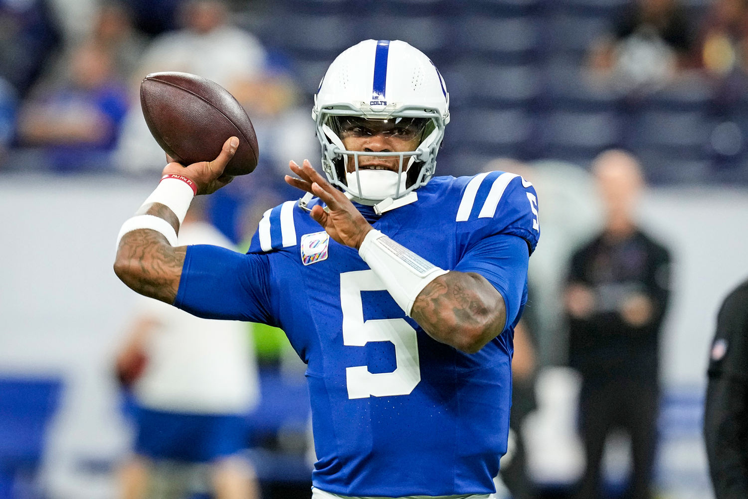 Colts QB Anthony Richardson is out with a hip injury