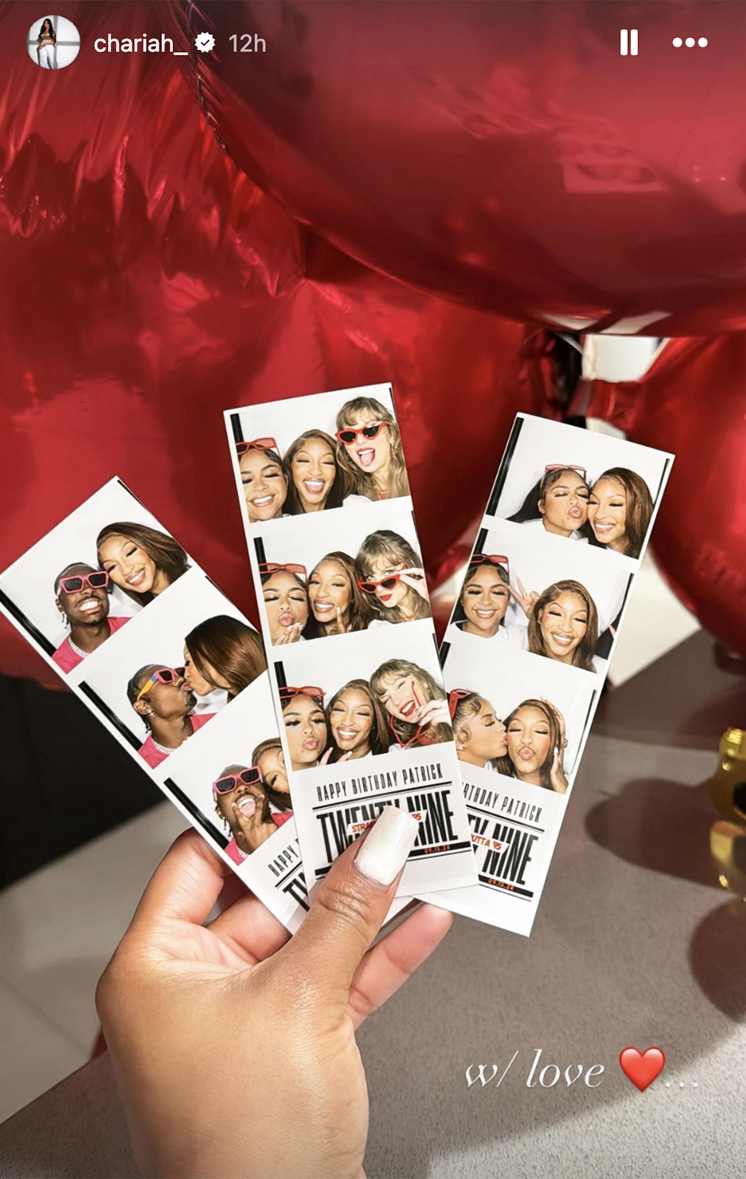 Taylor Swift celebrates Patrick Mahomes' birthday in pics from Chariah Gordon