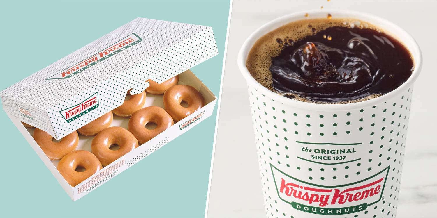 Krispy Kreme is offering a free coffee and $2 dozen deal for National Coffee Day