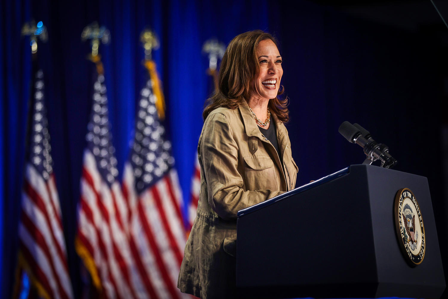 Harris is playing it safe. Some Democrats worry that could doom her campaign.