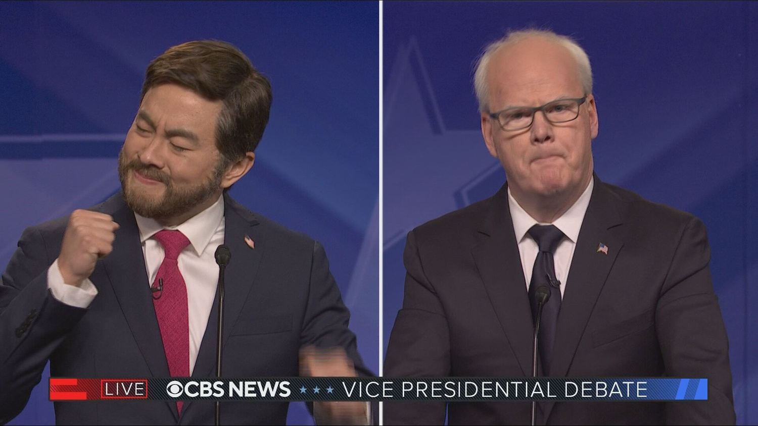 Amid a contentious campaign season, ‘SNL’ depicts a Vance-Walz bromance