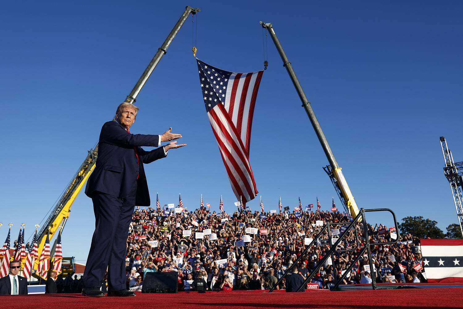 Trump recalls July assassination attempt in his return to Butler, Pa.