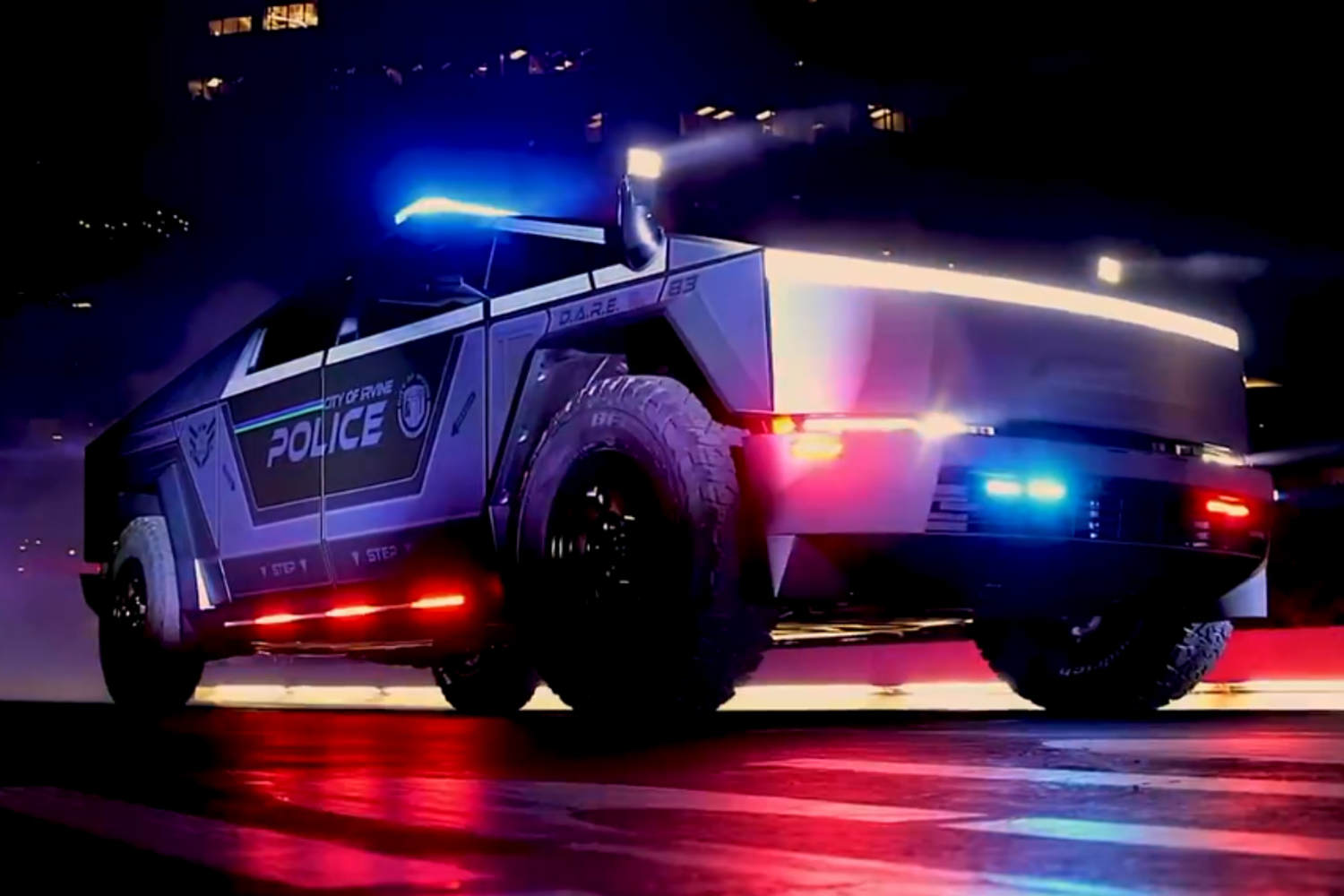 A California police department spent $153,000 on a Cybertruck for its D.A.R.E program