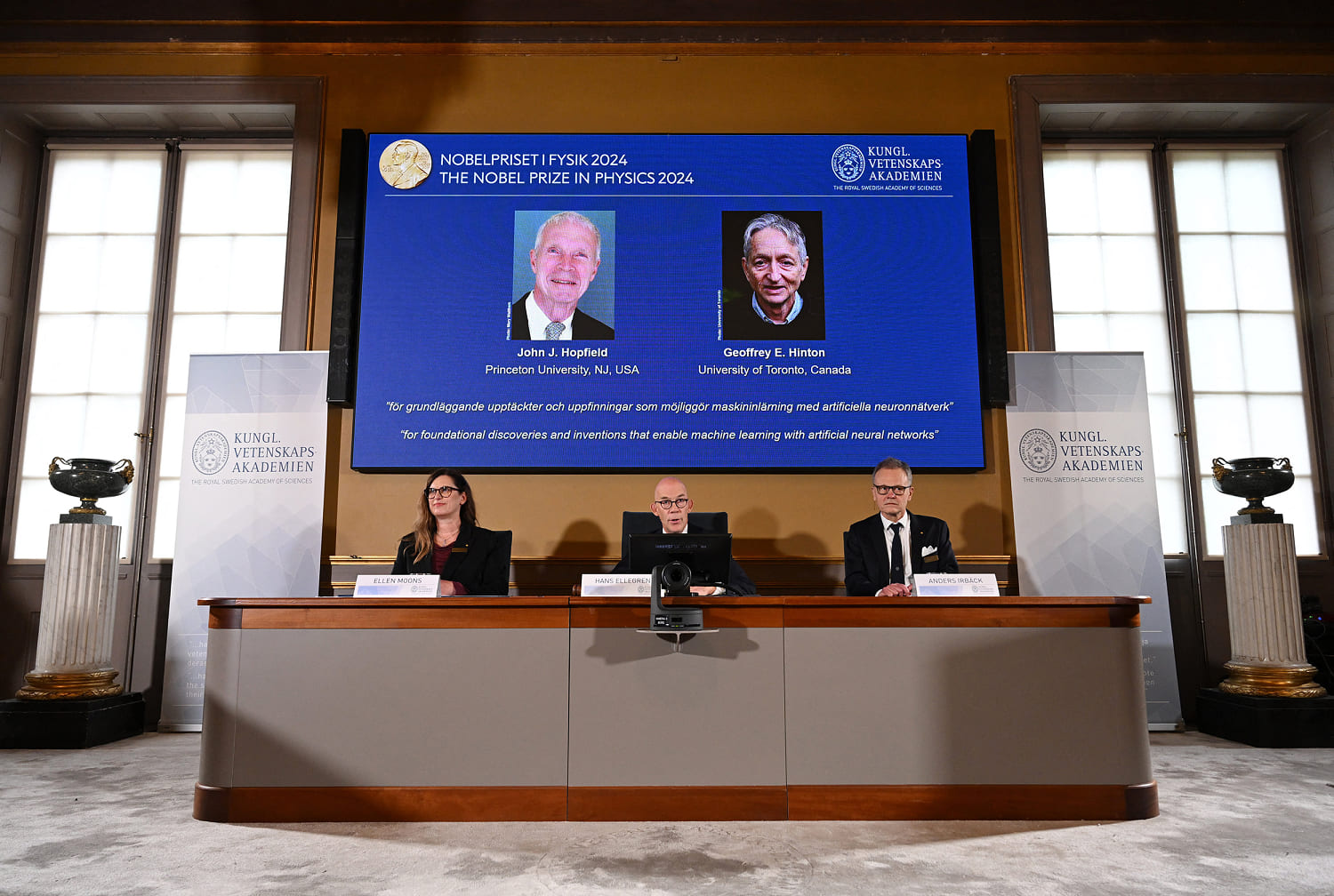 Physics Nobel Prize won by John Hopfield, Geoffrey Hinton for artificial intelligence research