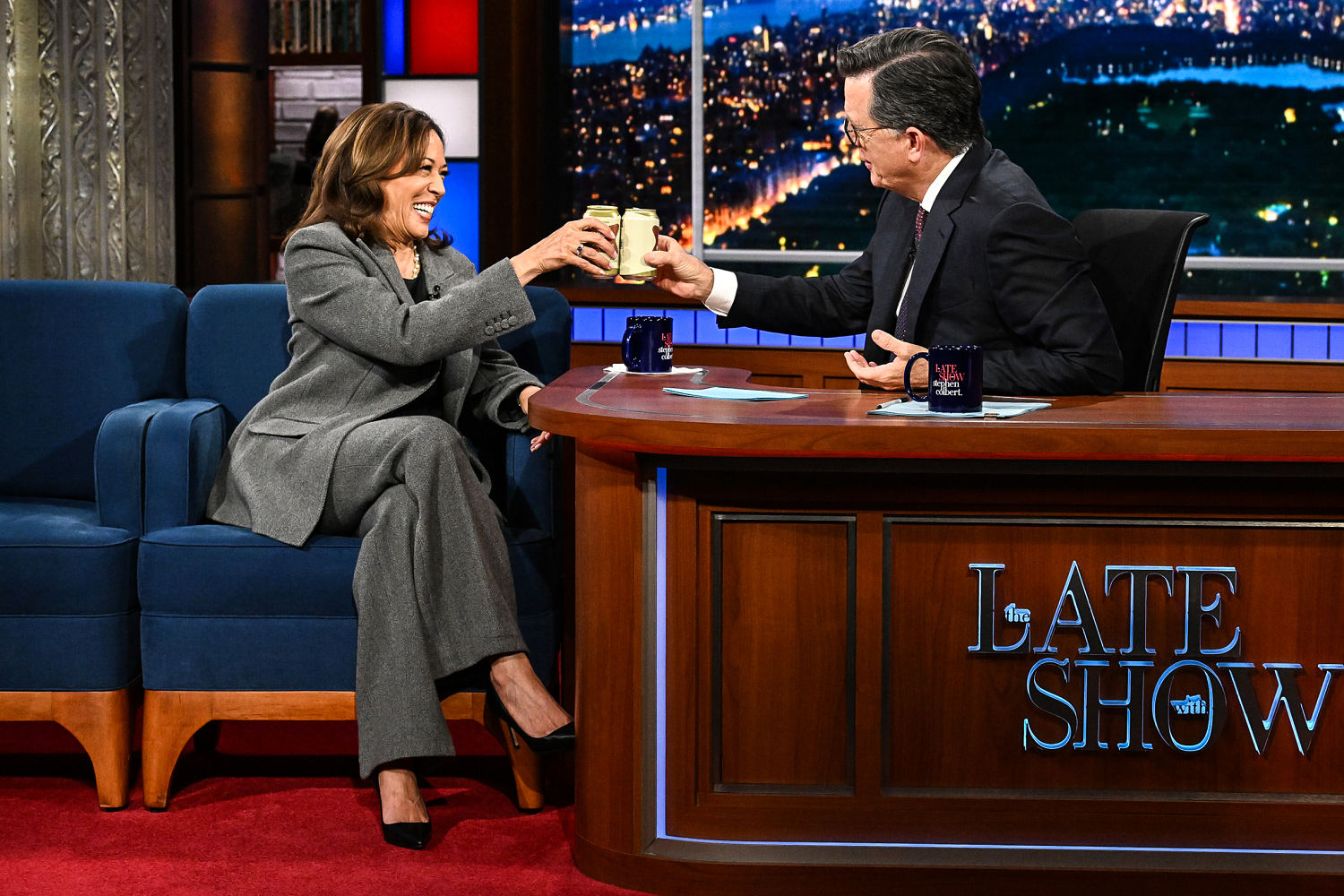 'My form of therapy': Kamala Harris sips beers and jokes in talk show tour