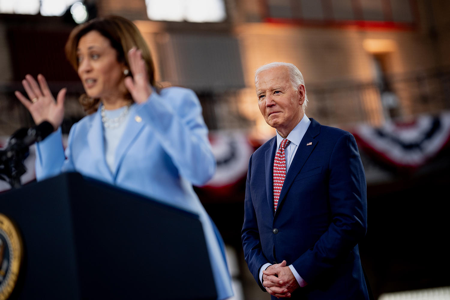 Harris weighing where to put more distance between her and Biden