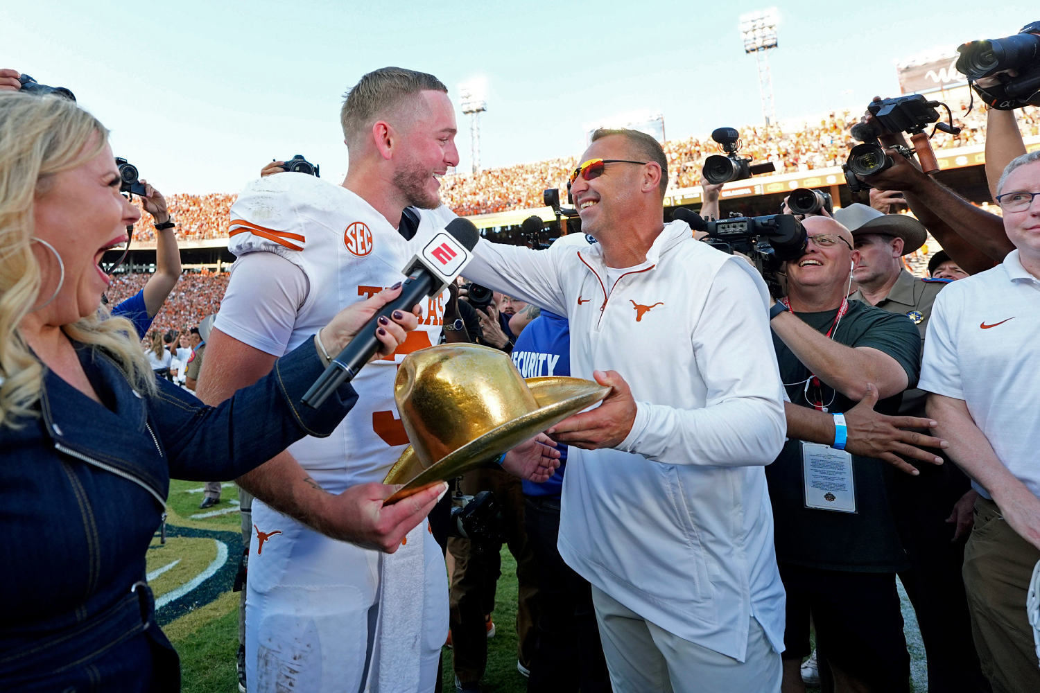 Texas routs Oklahoma in Red River Rivalry, but bigger tests remain