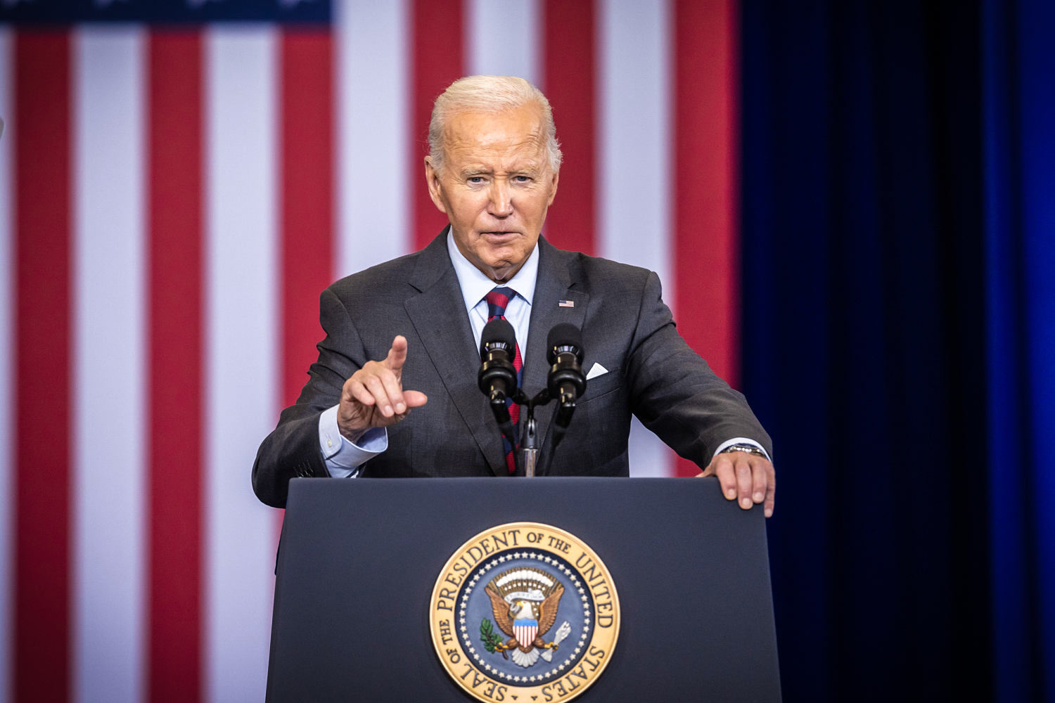 Biden says 'Lock him up — politically lock him up' in remarks about Trump