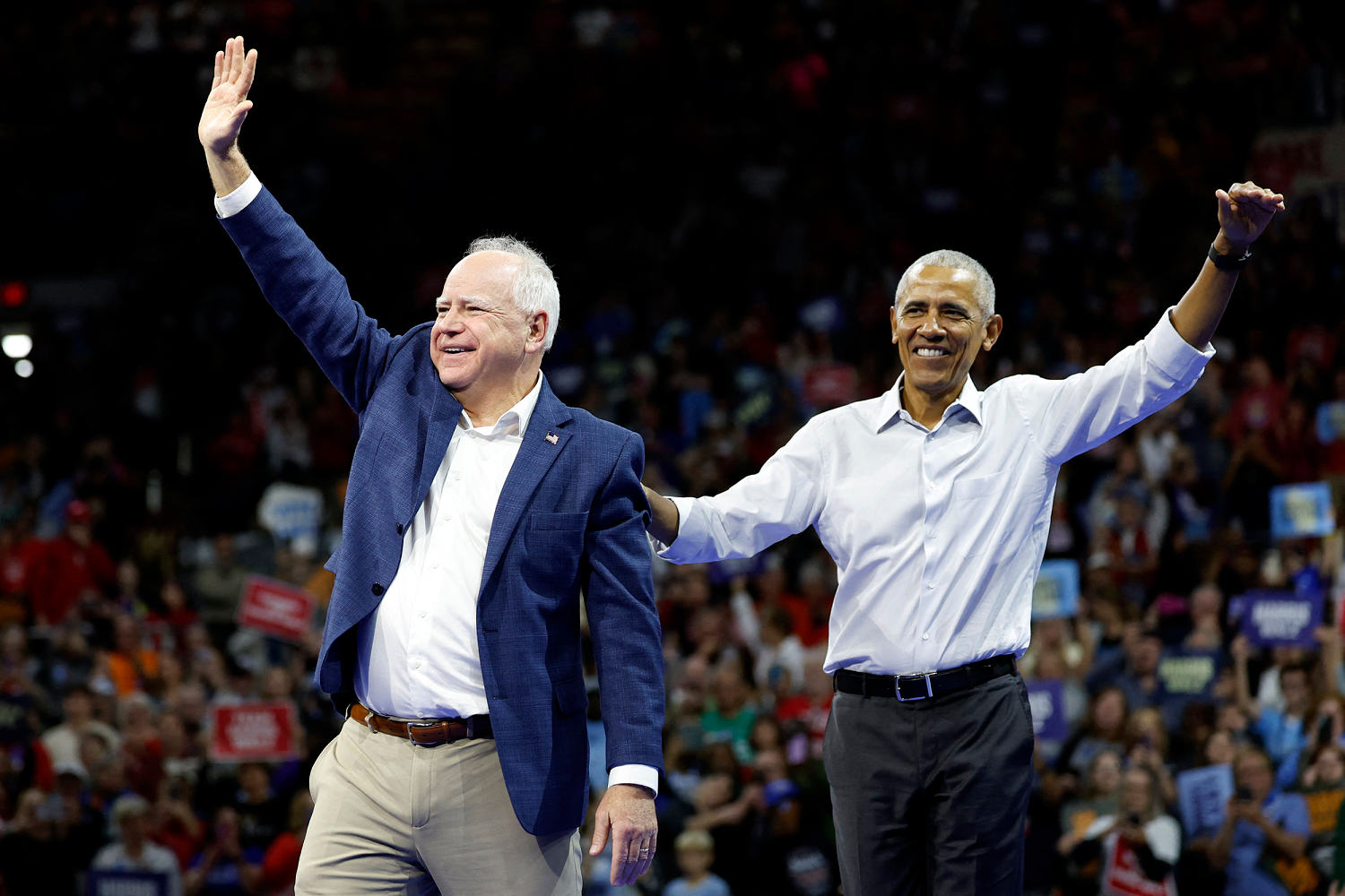 Obama rallies Democrats in Wisconsin's liberal bastion as they fret over 'coin flip' election