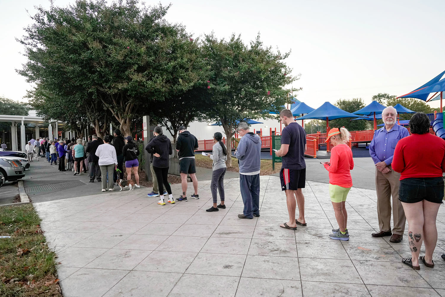 241023 houston texas voters queue line early voting ac 902p aa8021