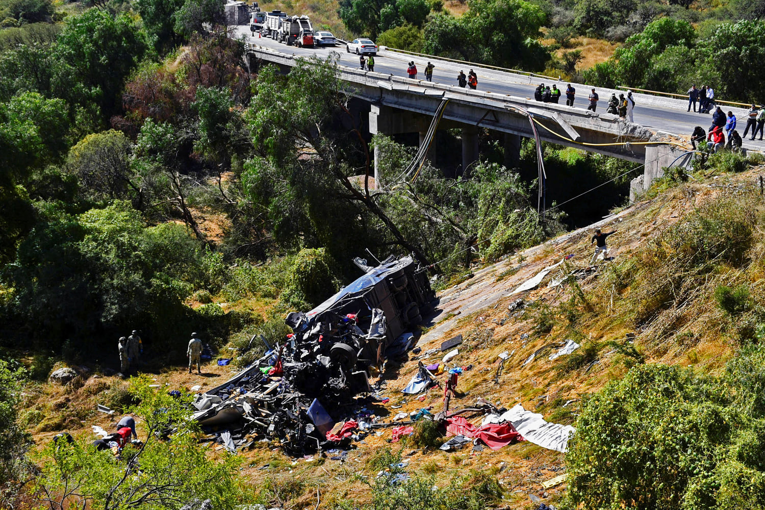 24 dead in Mexico as bus crashes after hitting trailer that detached from truck