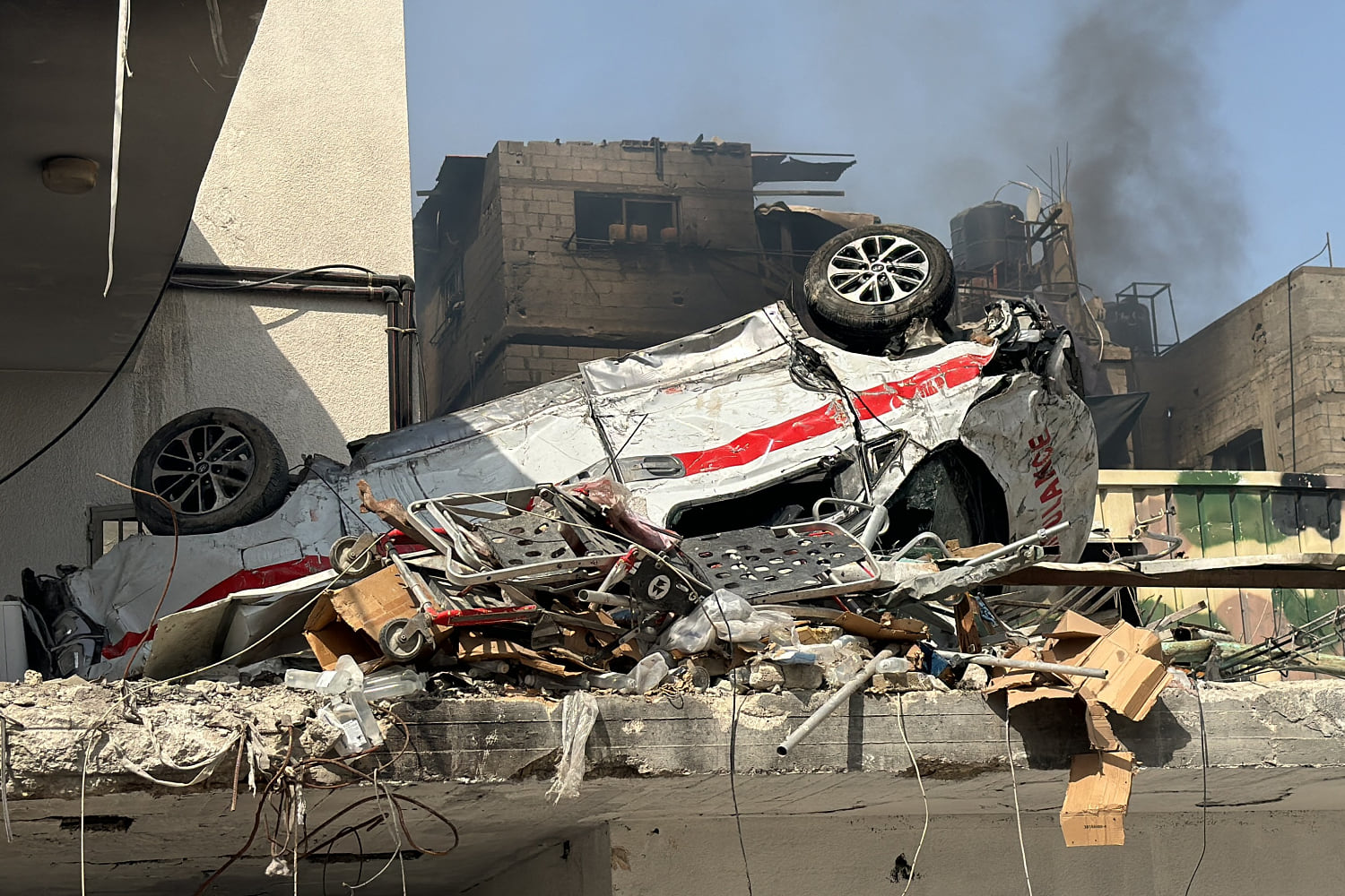 Israeli forces leave a trail of destruction after dayslong siege at one of Gaza’s last hospitals