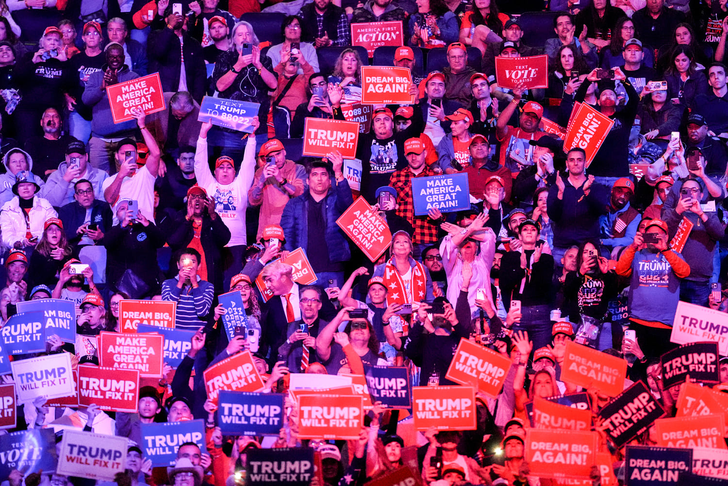 Trump rallies at Madison Square Garden in deep-blue New York City