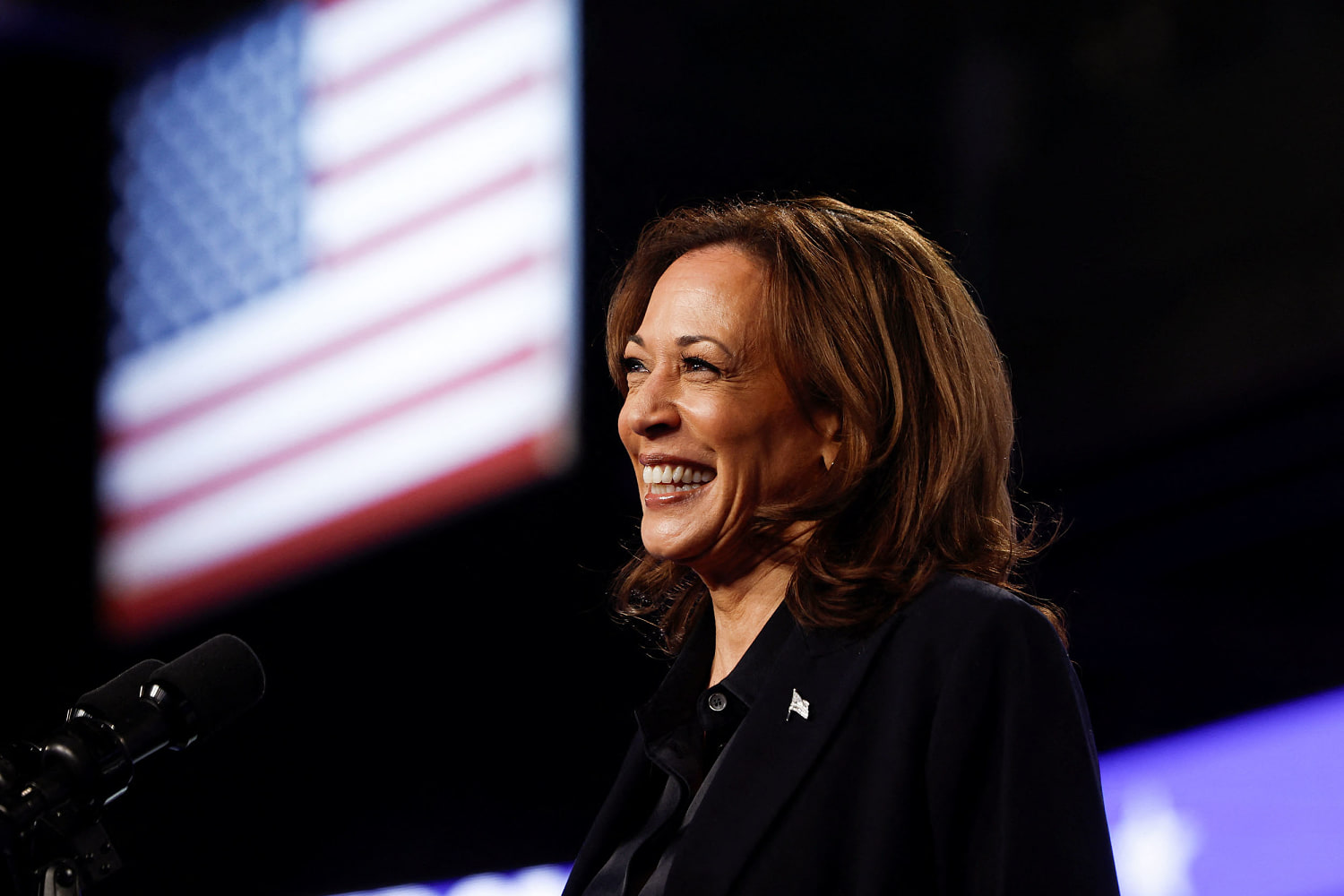 Harris concedes before an emotional crowd at her alma mater