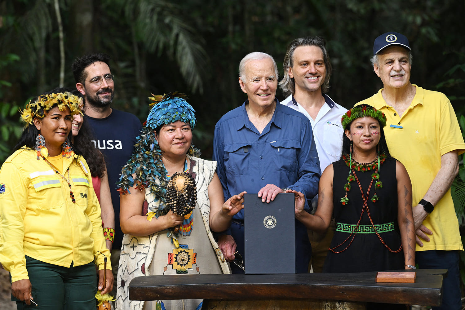 Biden touts his climate legacy during landmark visit to Amazon rainforest