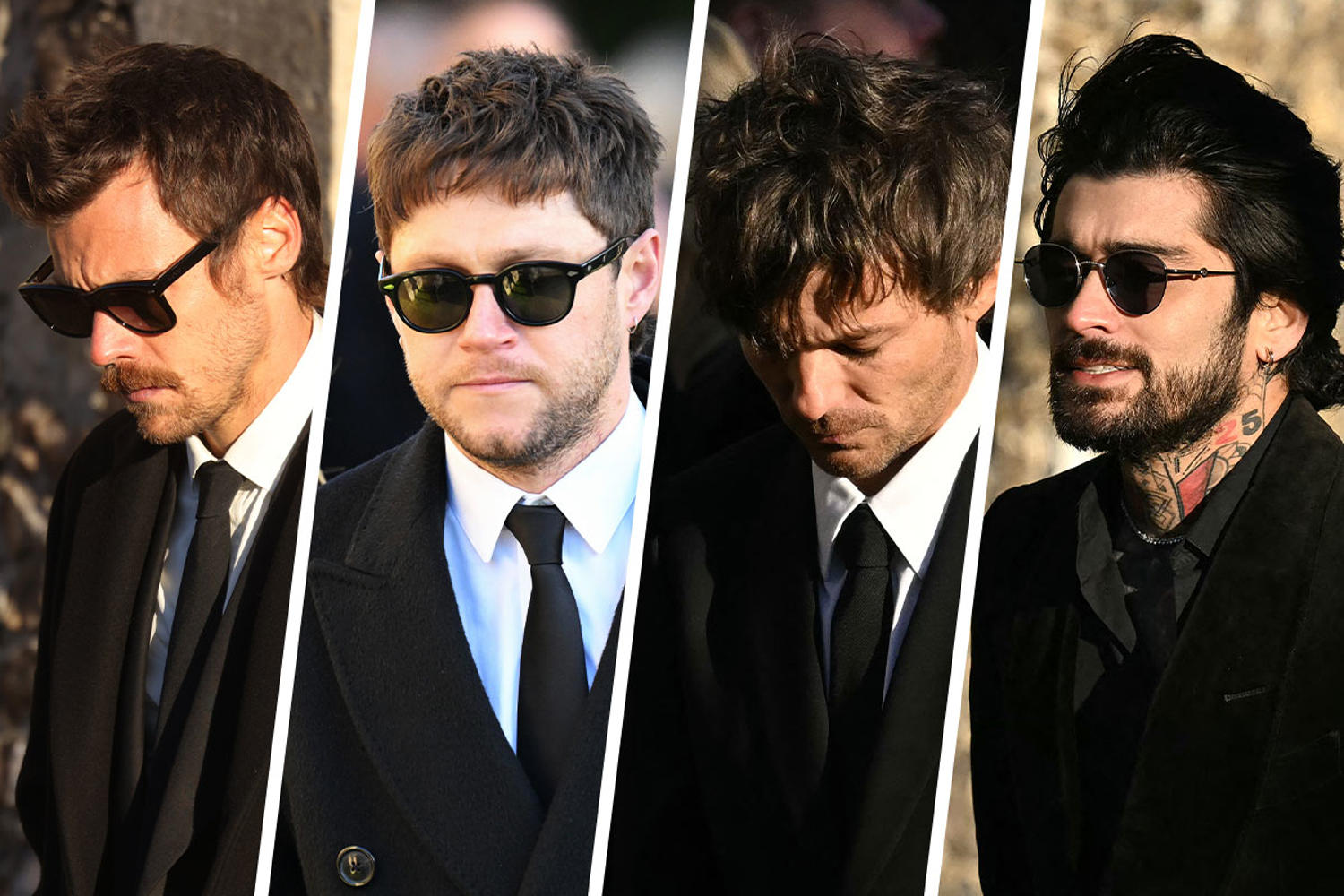 One Direction bandmates arrive to mourn Liam Payne at star's funeral