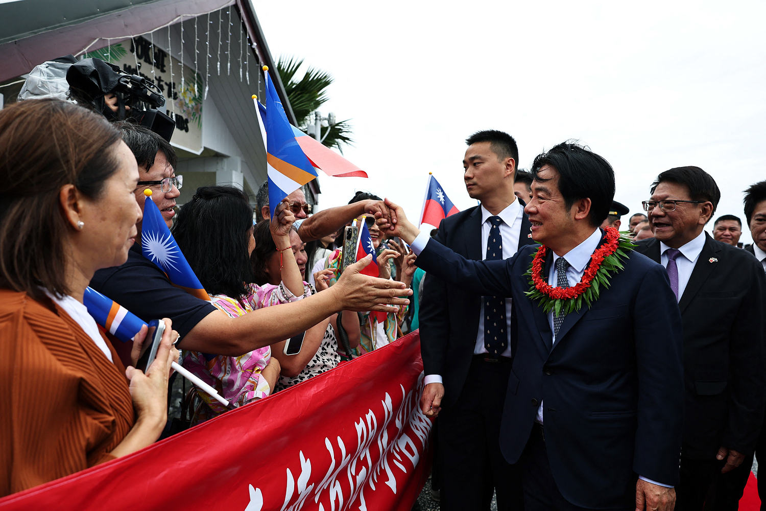 Taiwan’s president visits Marshall Islands on Pacific tour of diplomatic allies