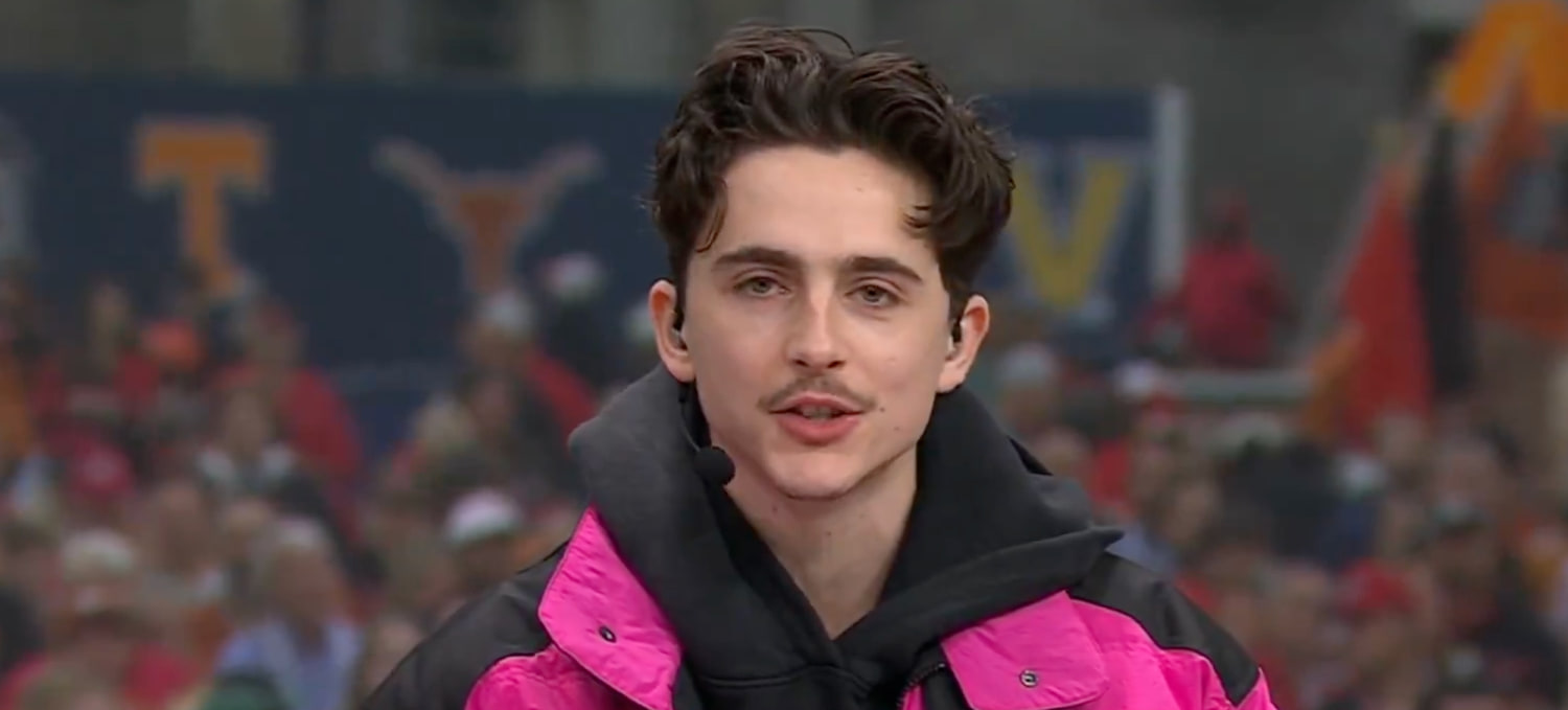 Timothée Chalamet’s new flex: college football analyst